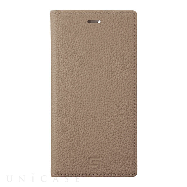 【アウトレット】【iPhone11 Pro/XS/X ケース】Shrunken-Calf Leather Book Case (Taupe)