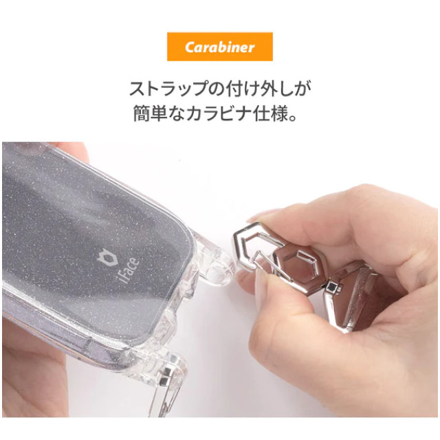 【iPhone14 ケース】iFace Hang and クリアケース/ショルダーストラップセット (クリア)goods_nameサブ画像