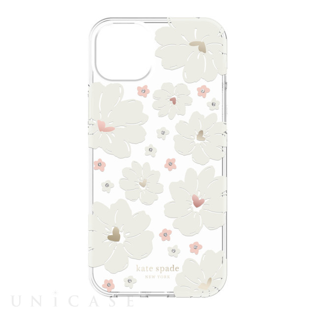 【アウトレット】【iPhone14 Plus ケース】Protective Hardshell Case (Classic Peony/Cream/Rose Gold Foil/Gold Foil/Gems)