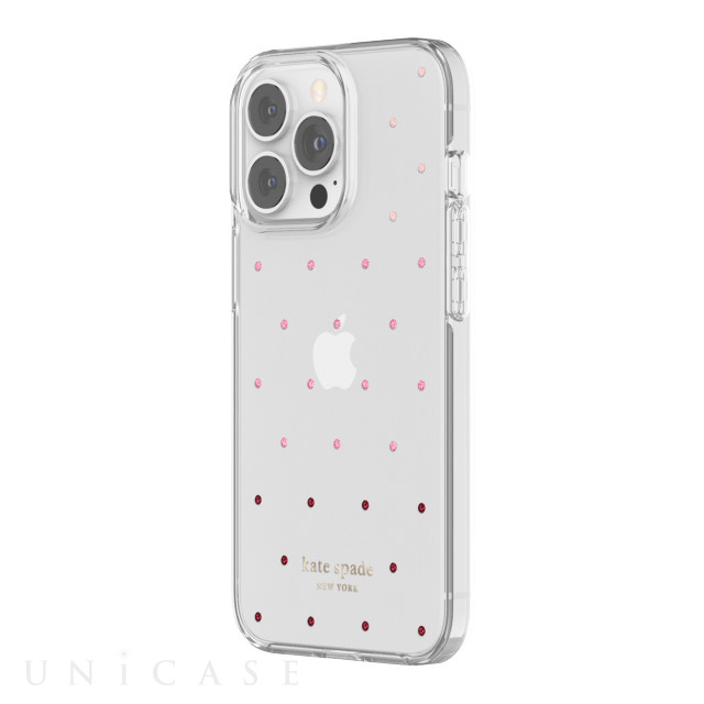 【アウトレット】【iPhone13 Pro ケース】Protective Hardshell Case (Pin Dot Ombre/Pink/Clear)