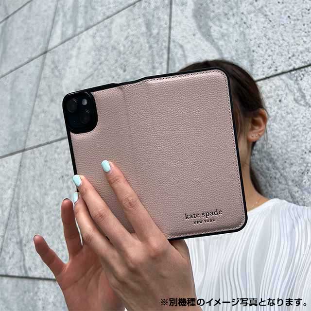 【アウトレット】【iPhone13 Pro ケース】Folio Case (Pale Vellum/Black Border/Black Logo)サブ画像