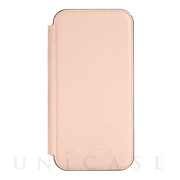 【アウトレット】【iPhone12 Pro Max ケース】Folio Case (Pale Vellum Crumbs/Pale Vellum PC/Gold Sticker Logo)