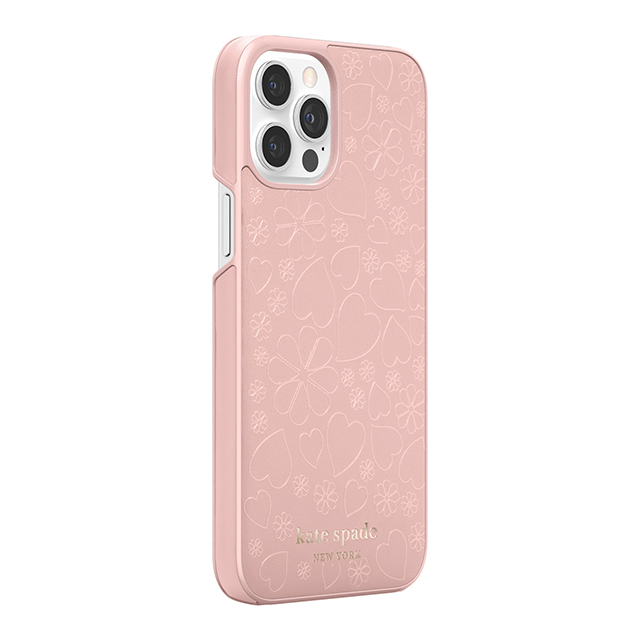 【アウトレット】【iPhone12 Pro Max ケース】Wrap Case (Pale Vellum Crumbs/Printed Clover Heart Pattern/Pale Vellum PC/Gold Sticker Logo)サブ画像