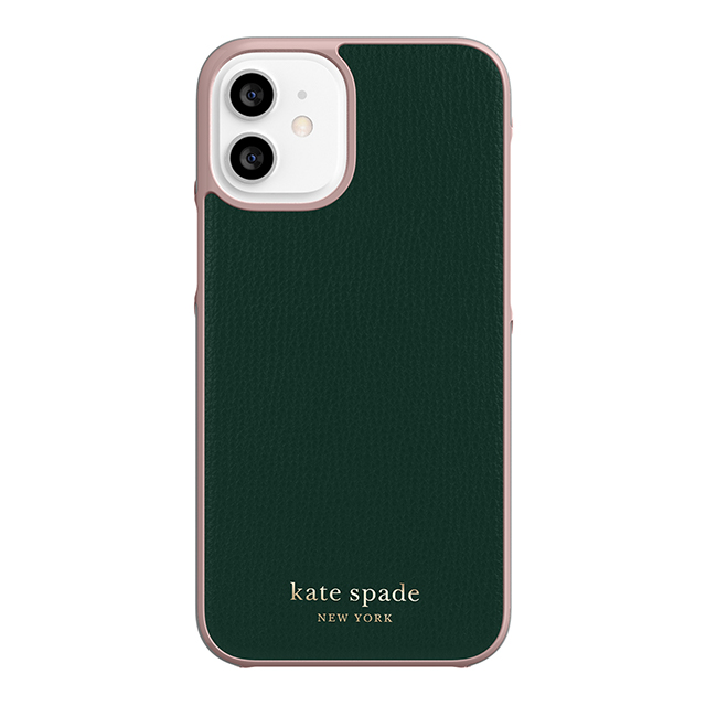 【アウトレット】【iPhone12 mini ケース】Wrap Case (Deep Evergreen/Rococo Pink PC/Gold Sticker Logo)サブ画像