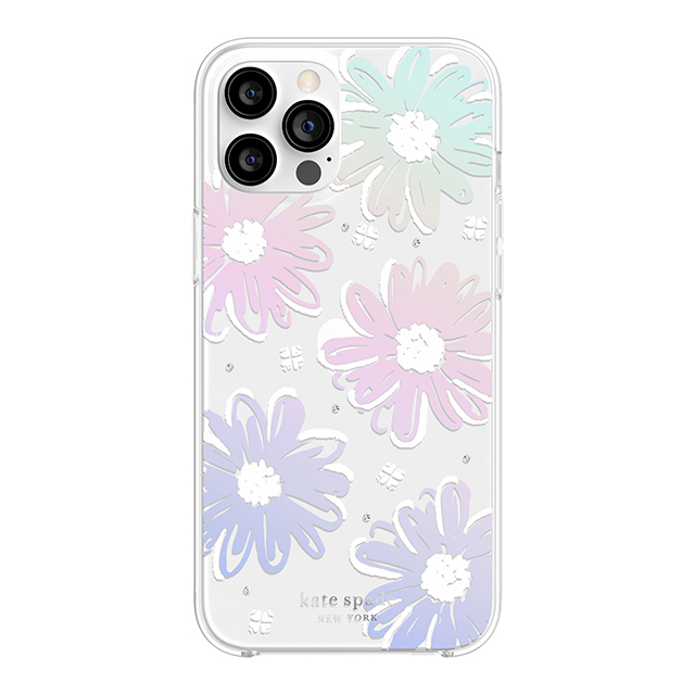 【アウトレット】【iPhone12 Pro Max ケース】Protective Hardshell Case (Daisy Iridescent Foil/White/Clear/Gems)サブ画像