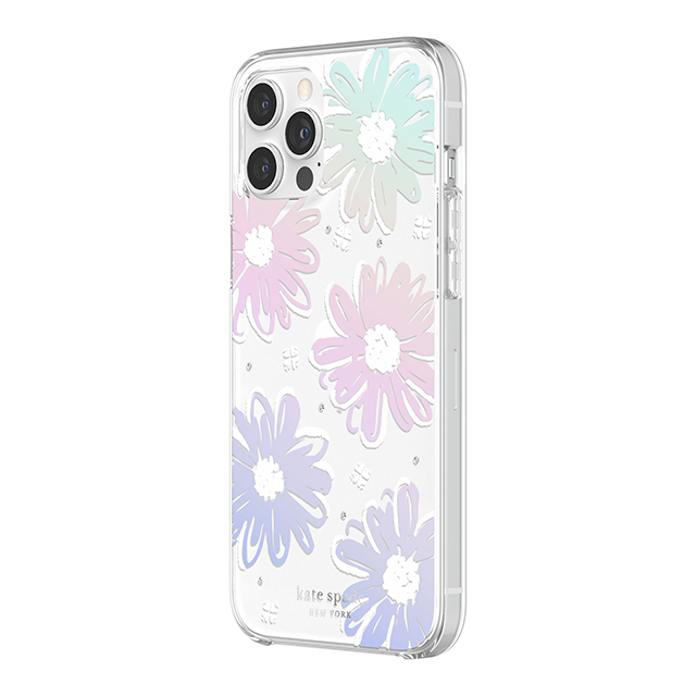 【アウトレット】【iPhone12 Pro Max ケース】Protective Hardshell Case (Daisy Iridescent Foil/White/Clear/Gems)goods_nameサブ画像