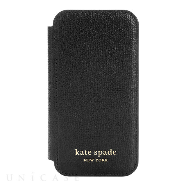 【アウトレット】【iPhone12 mini ケース】Folio Case (Black Crumbs/Black PC/Gold Sticker Logo)