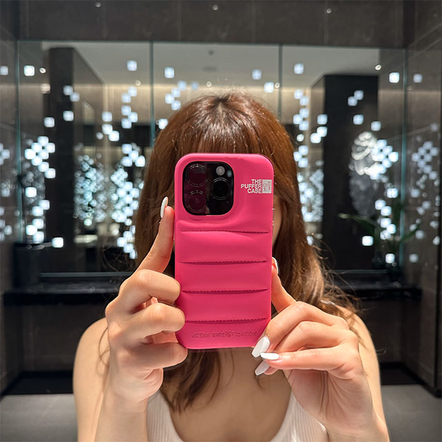 【iPhone14 Pro Max ケース】THE PUFFER CASE (HOT PINK)goods_nameサブ画像