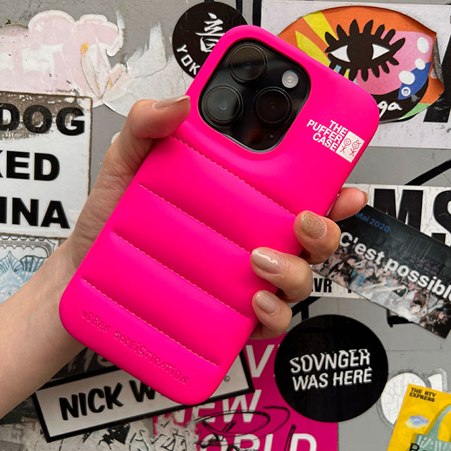 【iPhone14 Pro Max ケース】THE PUFFER CASE (HOT PINK)サブ画像