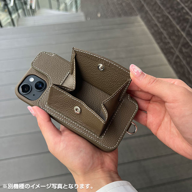 【iPhone14 Pro Max ケース】POCHE (チャコール)サブ画像