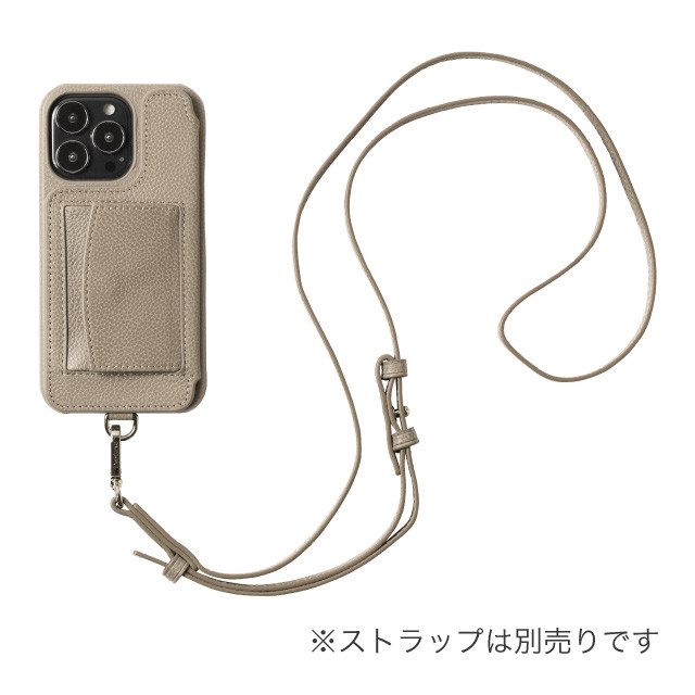 【iPhone14 Pro ケース】POCHE (チャコール)サブ画像