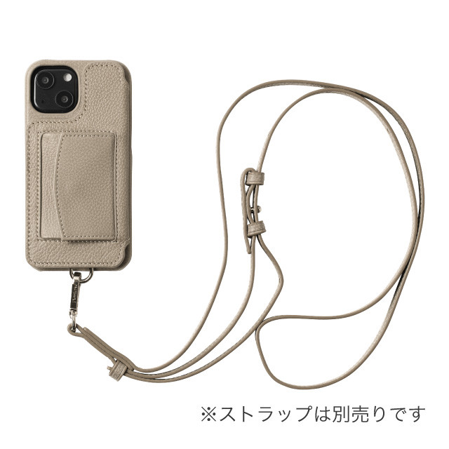 【iPhone14 ケース】POCHE (チャコール)サブ画像