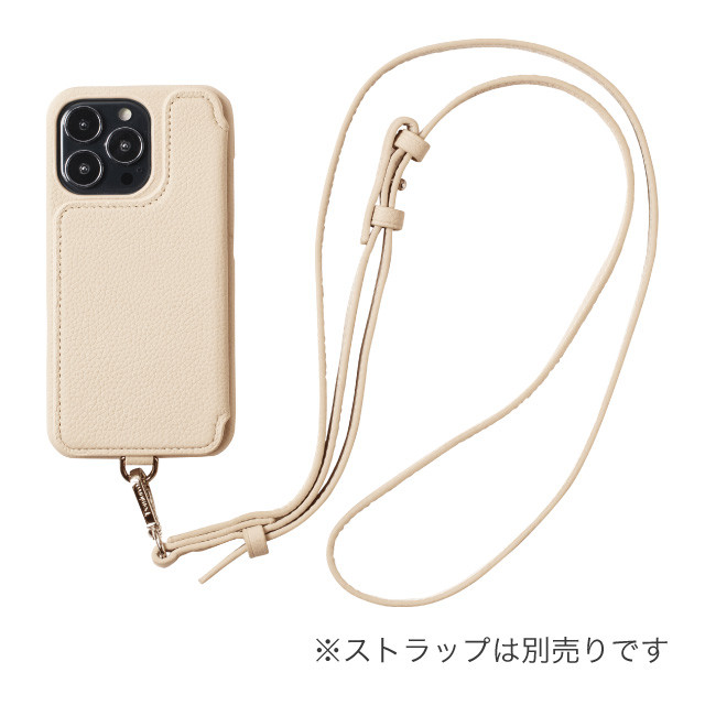 【iPhone14 Pro ケース】POCHE FLAT (ベージュ)サブ画像