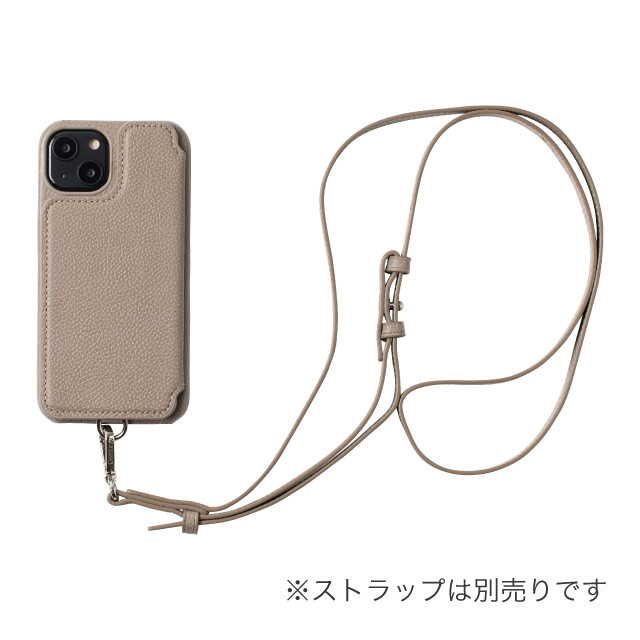 【iPhone14 ケース】POCHE FLAT (チャコール)サブ画像