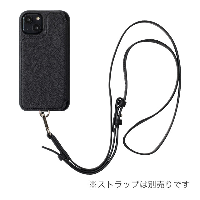 【iPhone14 ケース】POCHE FLAT (ブラック)サブ画像