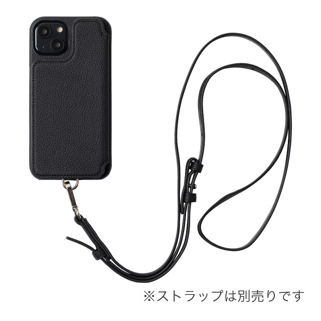 【iPhone13 ケース】POCHE FLAT (ブラック)サブ画像