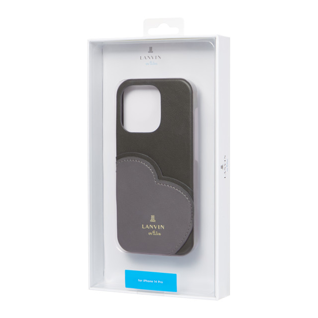 【iPhone14 Pro ケース】Slim Wrap Heart Pocket (Black)サブ画像