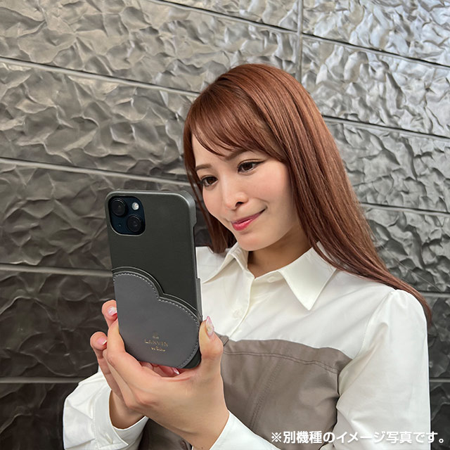 【iPhone14 Pro ケース】Slim Wrap Heart Pocket (Black)サブ画像