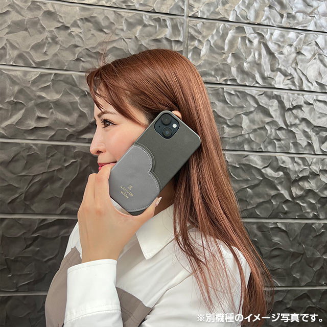 【iPhone14 Pro ケース】Slim Wrap Heart Pocket (Black)サブ画像