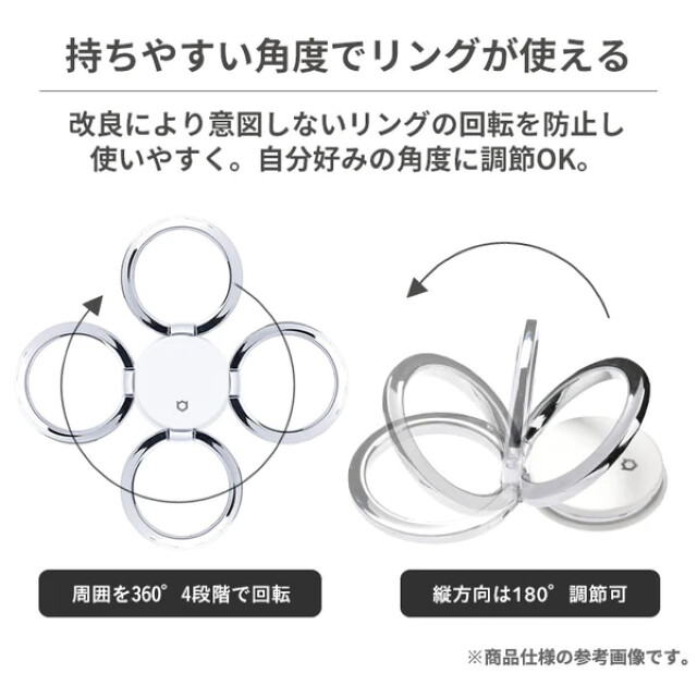 ちいかわ iFace Finger Ring Holder フラットタイプ (ちいかわ/アップ)サブ画像