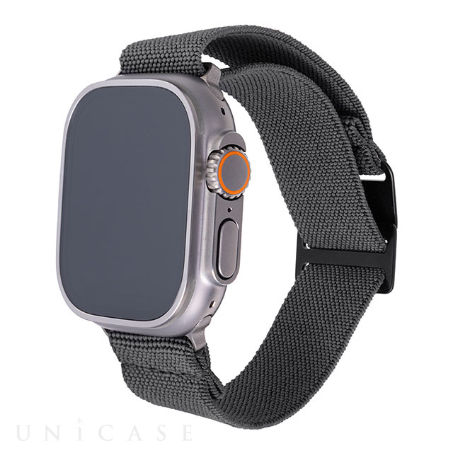 【Apple Watch バンド 49/45/44/42mm】GRAMAS×B＆ MARINE NATIONALE STRAP ULTRA エラスティックループ (Polar Night) for Apple Watch Ultra2/1/SE(第2/1世代)/Series9/8/7/6/5/4/3/2/1