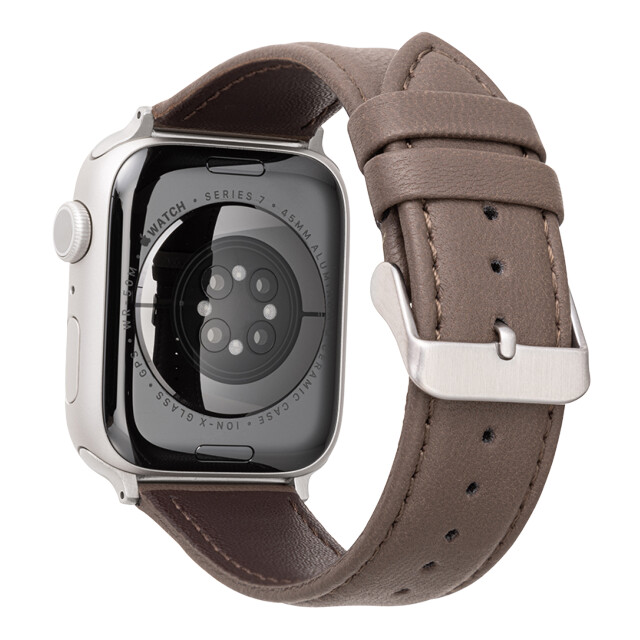 【Apple Watch バンド 49/45/44/42mm】”Lumiere” 強力撥水レザーバンド (トープ) for Apple Watch Ultra2/1/SE(第2/1世代)/Series9/8/7/6/5/4/3/2/1サブ画像