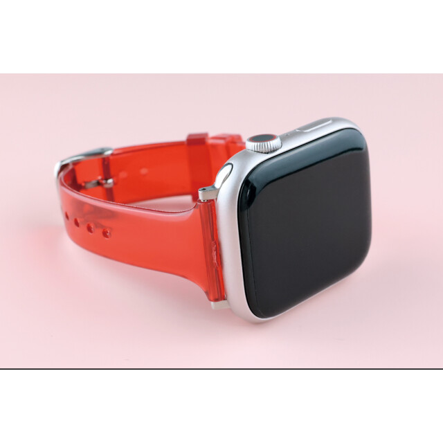 【Apple Watch バンド 41/40/38mm】クリアスリムベルト(025) ピンク for Apple Watch SE(第2/1世代)/Series9/8/7/6/5/4/3/2/1サブ画像