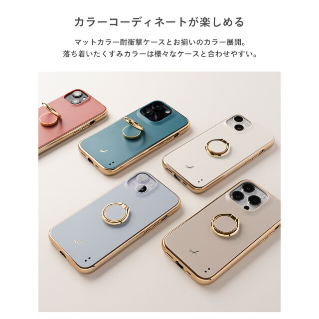 マットカラースマートフォンリング (ターコイズ)サブ画像