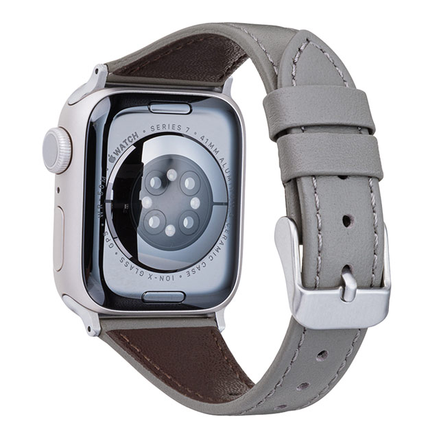 【アウトレット】【Apple Watch バンド 49/45/44/42mm】”Originate” Genuine Leather Watchband (Ash Gray) for Apple Watch Ultra2/SE(第2/1世代)/Series9/8/7/6/5/4/3/2/1サブ画像