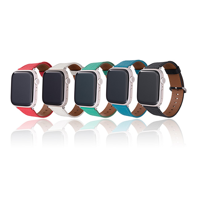 【Apple Watch バンド 49/45/44/42mm】”Mijas” クロスグレインレザーバンド (ブラック) for Apple Watch Ultra2/1/SE(第2/1世代)/Series9/8/7/6/5/4/3/2/1goods_nameサブ画像