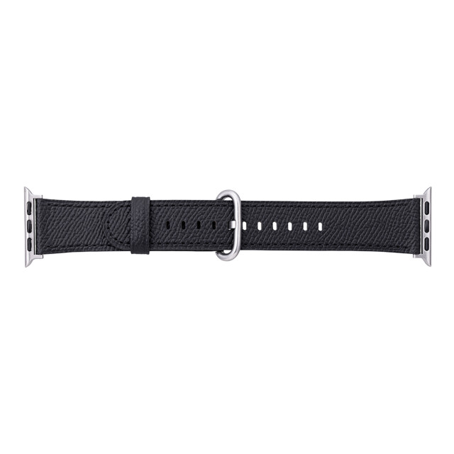 【Apple Watch バンド 41/40/38mm】”Mijas” クロスグレインレザーバンド (ブラック) for Apple Watch SE(第2/1世代)/Series9/8/7/6/5/4/3/2/1goods_nameサブ画像
