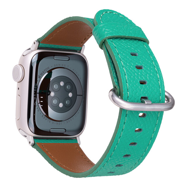 【Apple Watch バンド 41/40/38mm】”Mijas” クロスグレインレザーバンド (ターコイズ) for Apple Watch SE(第2/1世代)/Series9/8/7/6/5/4/3/2/1goods_nameサブ画像