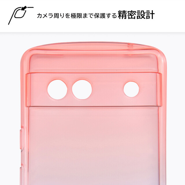 【Google Pixel 7a ケース】耐衝撃 TPUソフトケース グラデーション GREA (レッド/ブルー)goods_nameサブ画像