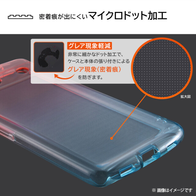 【Google Pixel 7a ケース】耐衝撃 TPUソフトケース グラデーション GREA (レッド/ブルー)goods_nameサブ画像