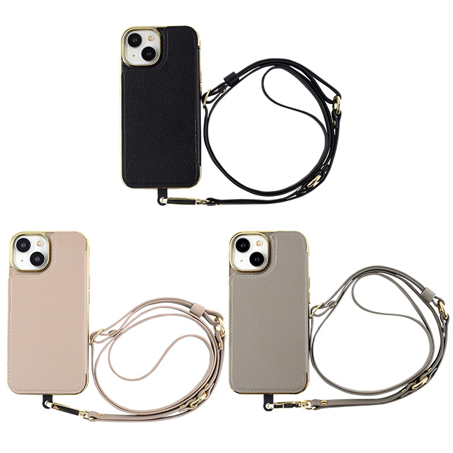 【iPhone15/14/13 ケース】Cross Body Case Duo (beige)サブ画像