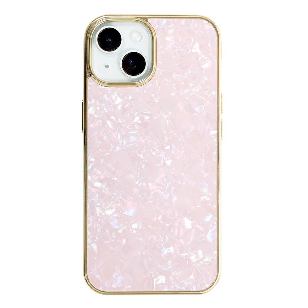 【iPhone15/14/13 ケース】Glass Shell Case (pink)