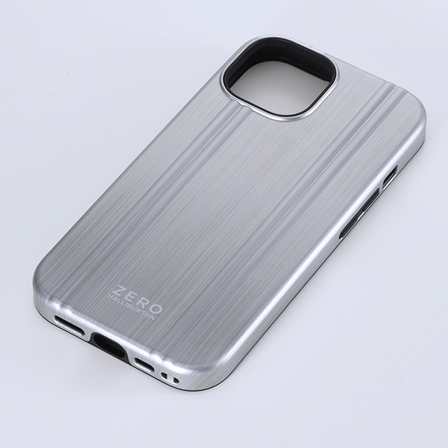 【iPhone15/14/13 ケース】ZERO HALLIBURTON Hybrid Shockproof Case (Matte Silver)goods_nameサブ画像