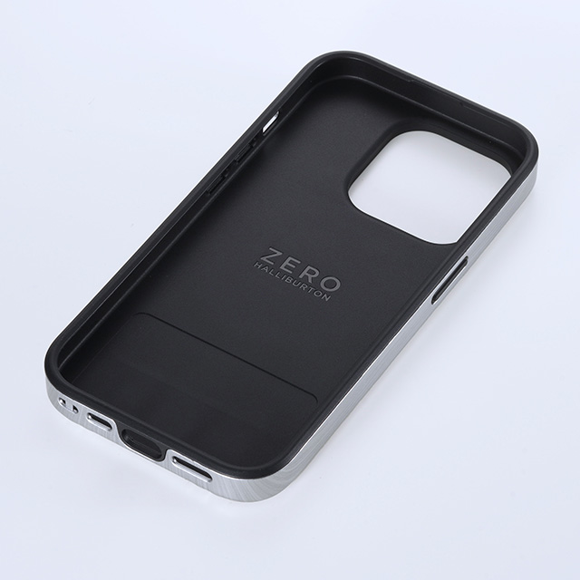 【iPhone15/14/13 ケース】ZERO HALLIBURTON Hybrid Shockproof Case (Matte Silver)サブ画像