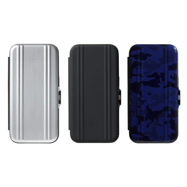 【iPhone15/14/13 ケース】ZERO HALLIBURTON Hybrid Shockproof Flip Case (Black)サブ画像