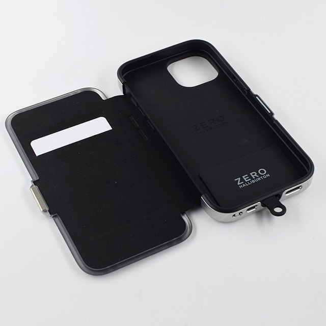 【iPhone15/14/13 ケース】ZERO HALLIBURTON Hybrid Shockproof Flip Case (Black)goods_nameサブ画像