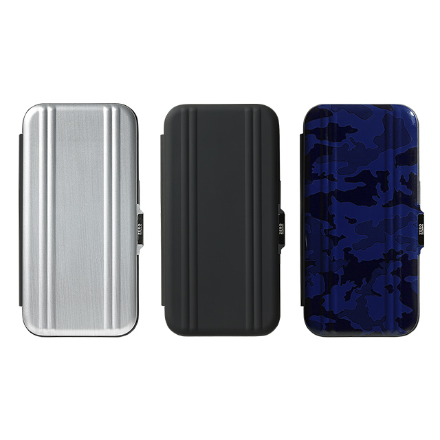 【iPhone15/14/13 ケース】ZERO HALLIBURTON Hybrid Shockproof Flip Case (Navy Camo)goods_nameサブ画像