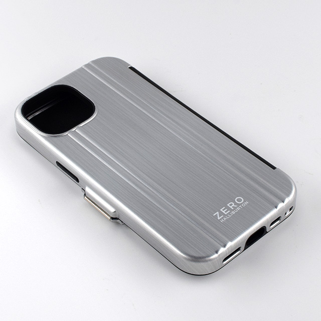 【iPhone15/14/13 ケース】ZERO HALLIBURTON Hybrid Shockproof Flip Case (Matte Silver)goods_nameサブ画像