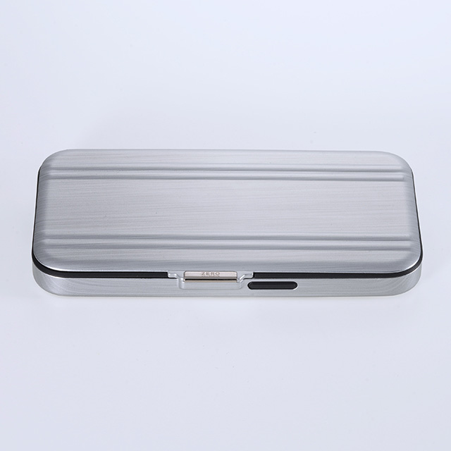 【iPhone15 Pro ケース】ZERO HALLIBURTON Hybrid Shockproof Flip Case (Matte Silver)サブ画像