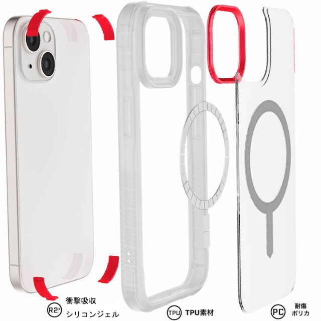 【iPhone15 ケース】Covert with MagSafe (Clear)サブ画像