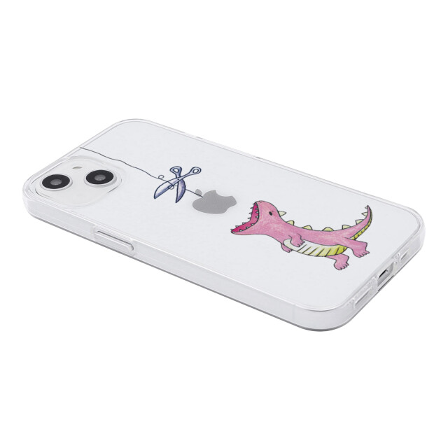 【iPhone15 ケース】ソフトクリアケース (はらぺこザウルス ピンク)サブ画像