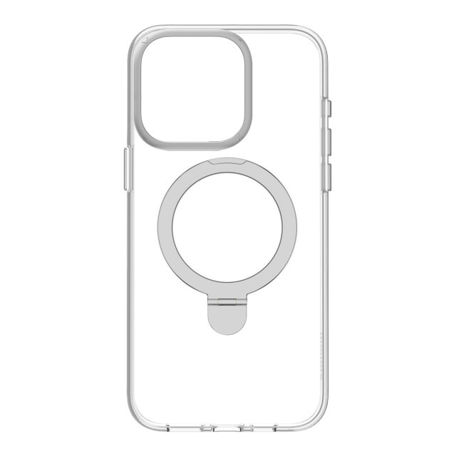 【iPhone15 Pro ケース】Magsafe対応スタンドケース Flip (クリア)