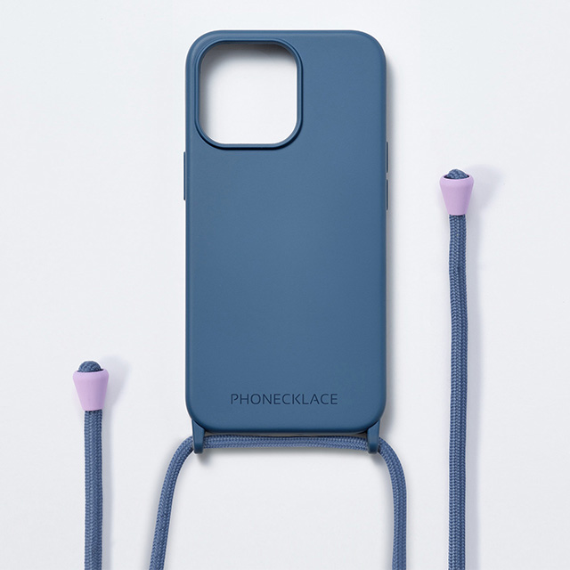 【iPhone15 Pro ケース】ストラップホール付きシリコンケース＋Rope Strap (ティールブルー)goods_nameサブ画像