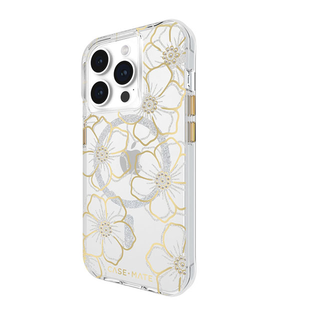 【iPhone15 Pro ケース】MagSafe対応 抗菌 リサイクル材料 Floral Gems (Gold)goods_nameサブ画像