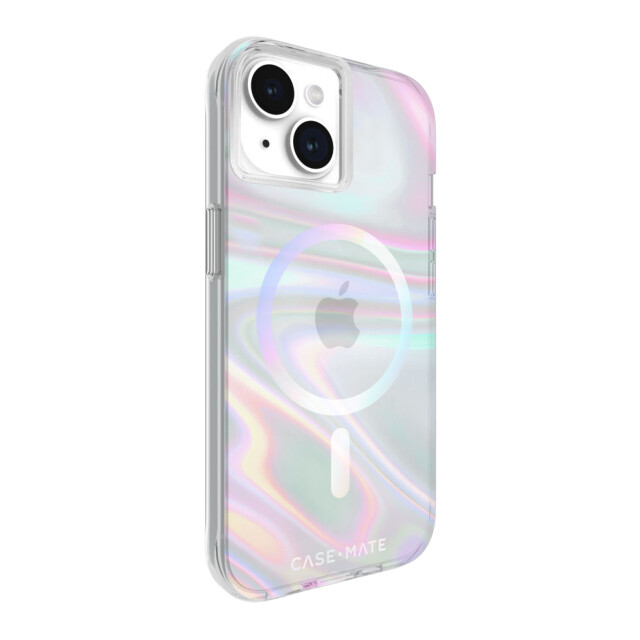 【iPhone15/14/13 ケース】MagSafe対応 抗菌 リサイクル材料 Soap Bubble (Iridescent)サブ画像