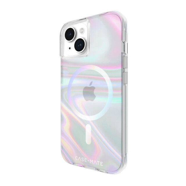 【iPhone15/14/13 ケース】MagSafe対応 抗菌 リサイクル材料 Soap Bubble (Iridescent)サブ画像